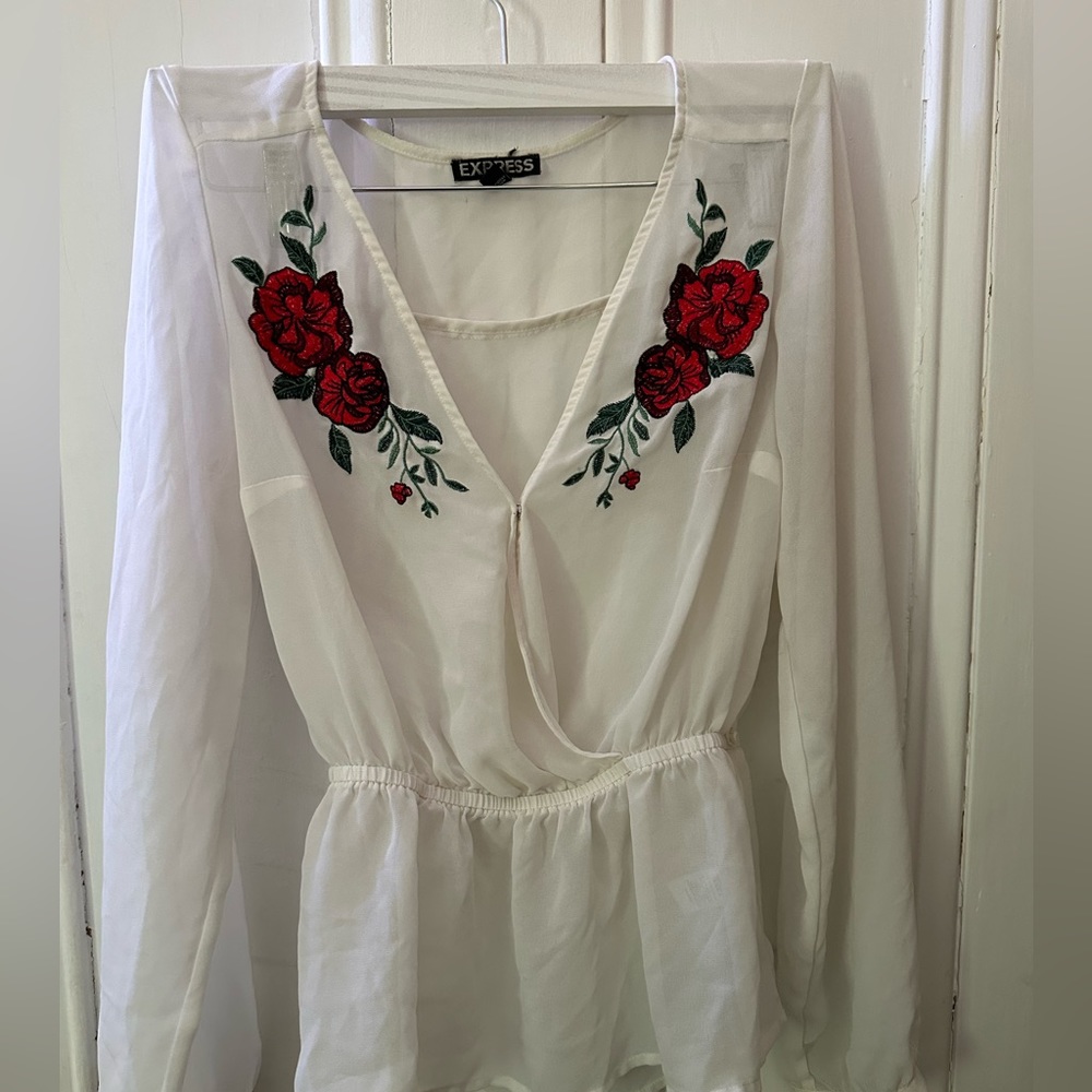 See through white shirt size xs
